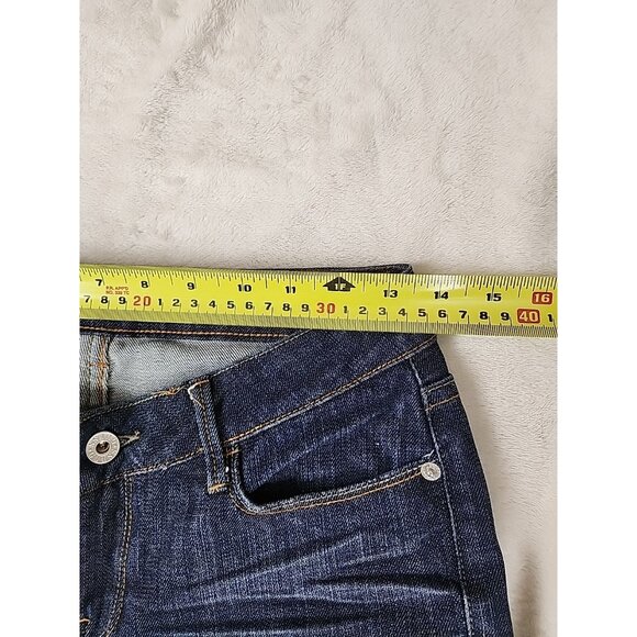 Guess Jeans Belmont Flare Womens 26 Stretch Denim Dark Wash Blue - Picture 12 of 13